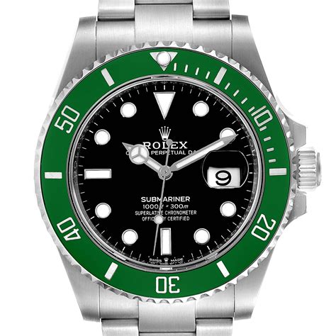 rolex green bezel black face